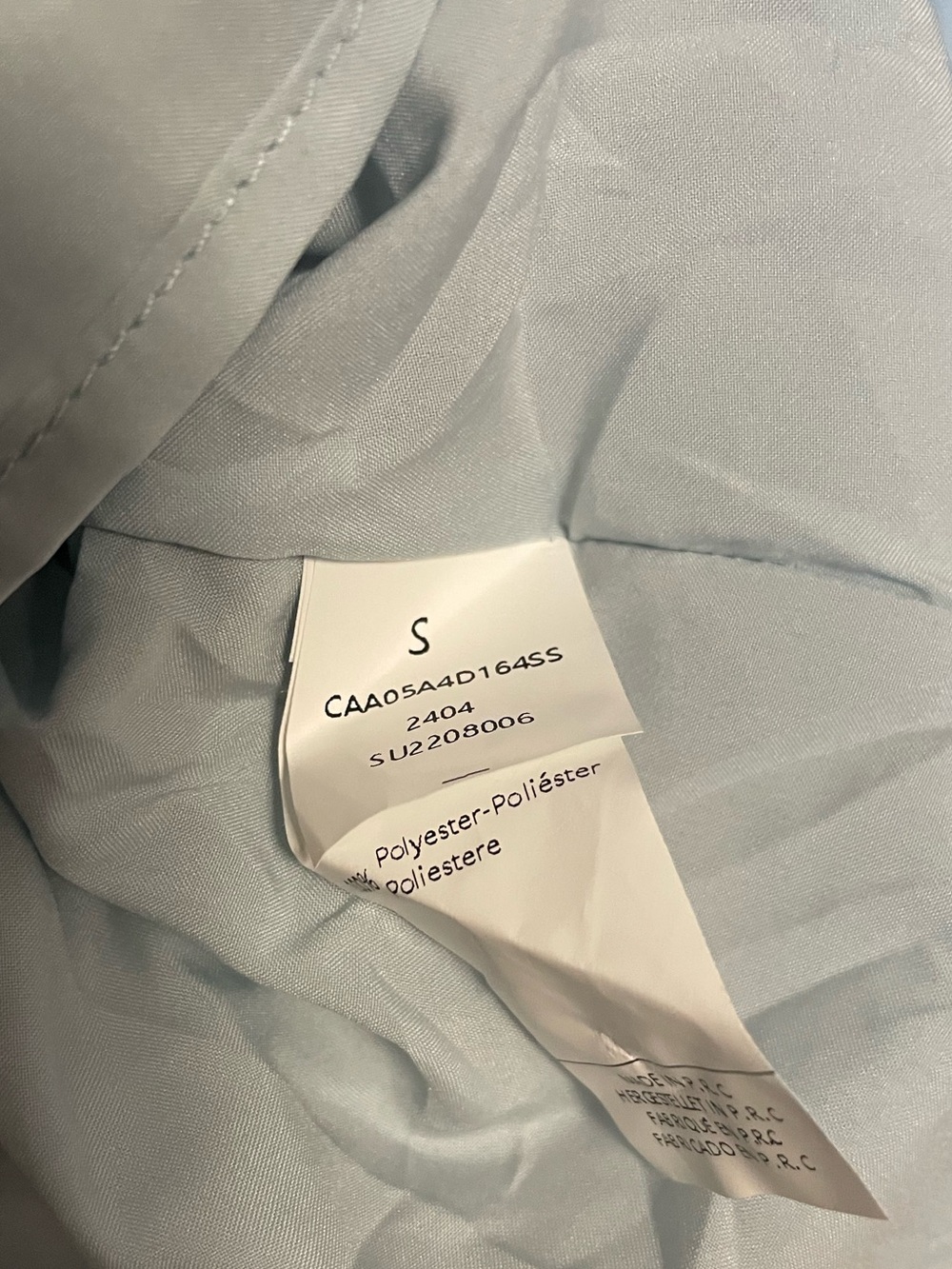 Cupshe I-14 Pleated Light Blue Off-Shoulder Tiered Pleated Maxi Dress Size Small - Picture 5 of 5